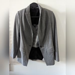 Cropped shirt with blazer